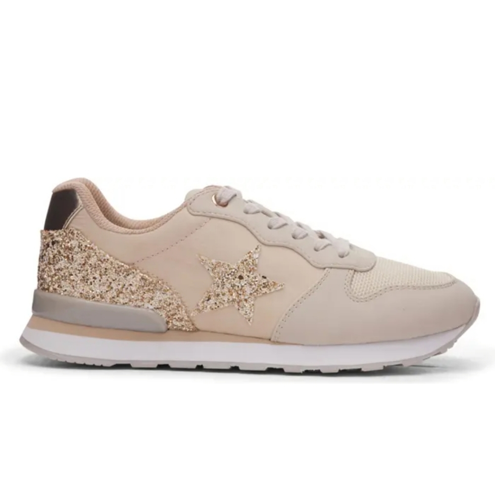 Vintage Havana Ronit Women's gold glitter sneaker size 8